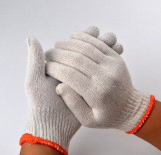 自产自销 棉线手套500g 本白棉纱400-550g 劳保手套 线手套