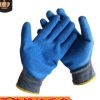 厂家供应手指情缘浸胶线皱纹手套天然乳胶耐磨防滑防割灰纱兰手套