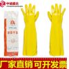 千禧龙45公分棉毛浸塑工业手套特殊耐油耐酸耐碱手套劳保防护手套