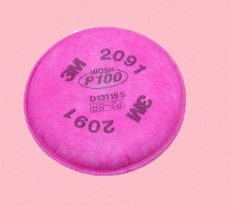 3m正品滤棉 2091防尘滤棉 P100颗粒物滤棉图3