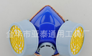 双筒双罐活性炭防毒面具 油漆喷漆防护 农药甲醛防毒口罩图2