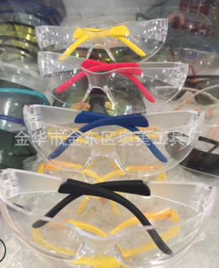 Royalworker CE 厂家直销 透明橡胶镜腿 安全防护眼镜图3