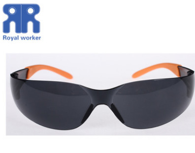 Royalworker CE 厂家直销 透明橡胶镜腿 安全防护眼镜