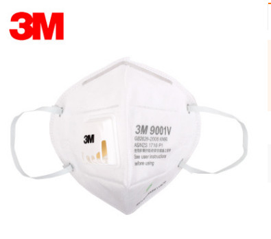 3m口罩9001v带呼吸阀防尘防雾霾pm2.5折叠式防工业粉尘劳保口罩图2