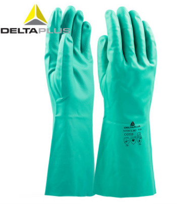 代尔塔 201802丁腈橡胶手套劳保工作耐酸碱防化耐磨防油耐油清洁