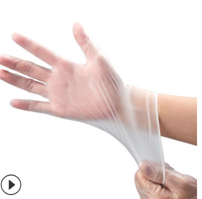 特价批发加厚一次性pvc手套透明防油医用食品厂水产美容按摩手套