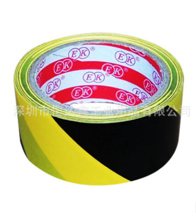 斑马胶带48mm*25m 黄黑色PVC警示胶带 地面标识斜纹胶带地板胶带图2