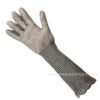 33cm加长防切割5级不锈钢钢丝金属手套加强防割劳保钢丝防割手套