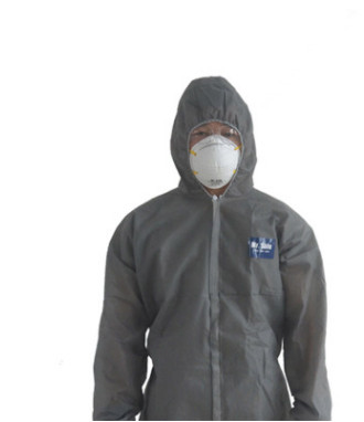 Mr Safe安全先生C2灰色连体防护服防尘透气经济型防护服耐脏耐用图2