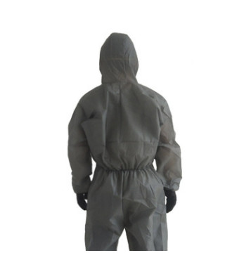 Mr Safe安全先生C2灰色连体防护服防尘透气经济型防护服耐脏耐用图3