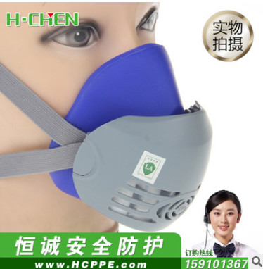 南核 NH-218全硅胶防尘面具 极细粉尘防护口罩防护面具 防尘口罩图2