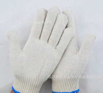 厂家直销50克A级灯罩棉加密耐磨棉纱劳保防护手套 线手套 劳保用图3