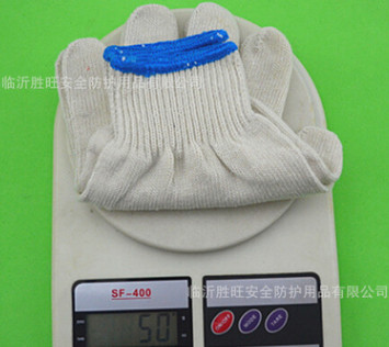 厂家直销50克A级灯罩棉加密耐磨棉纱劳保防护手套 线手套 劳保用图2