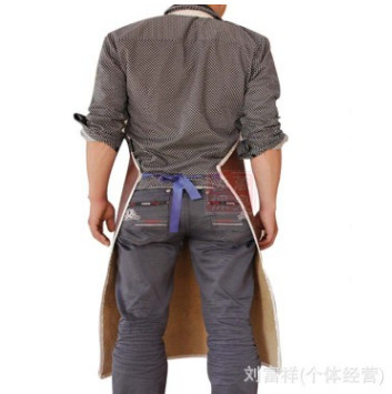牛皮4防污 防油 耐酸碱围裙 真皮焊工火花飞溅 防护 批发图3