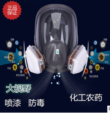 防毒面具防尘喷漆化工专用消防6800全面罩军工业甲醛农药防毒面罩图2
