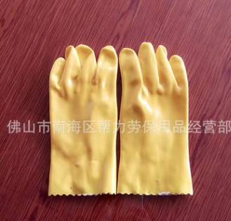 正品28CM升级板友合浸塑手套,耐磨防滑 ,浸胶,浸塑乳胶手套图2