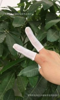 荐 纯棉防护布指套 多功能非一次性布指套 吸汗耐磨手指套厂家图3