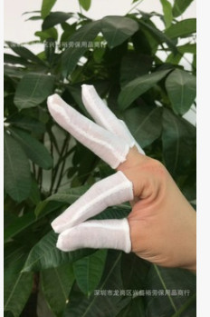 荐 纯棉防护布指套 多功能非一次性布指套 吸汗耐磨手指套厂家图2
