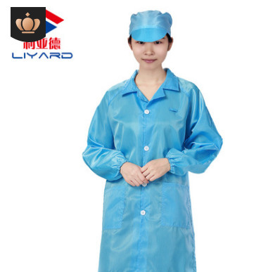 防静电大褂洁净服防护防尘无尘服车间工作衣服净化服条纹深圳批发图3