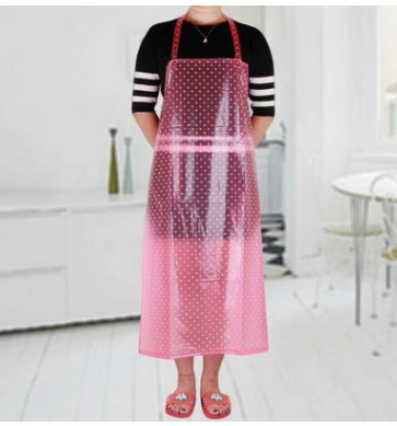 透明家用耐酸耐碱劳保防油防水耐磨工业护衣PVC加厚耐磨防污围裙
