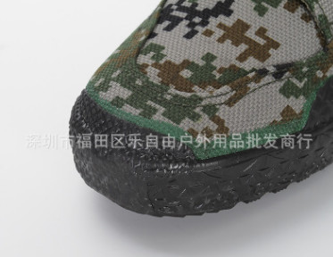 正品3554林地迷彩作训鞋07数码胶鞋男军鞋军训劳保解放鞋大码48图3