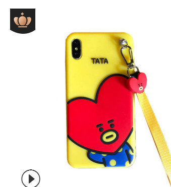 韩国BT21防弹少年团苹果XsMax手机壳iphone8plus硅胶6卡通BTS适用