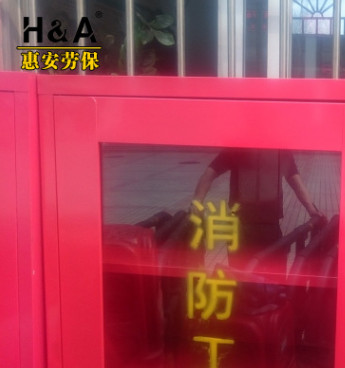 深圳微型消防站消防装备展示柜组合式消防应急工具箱可定制尺寸图3