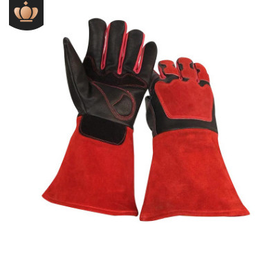 工业电焊防烫手套 全皮电焊工劳保手套 防滑耐磨手套皮革手套