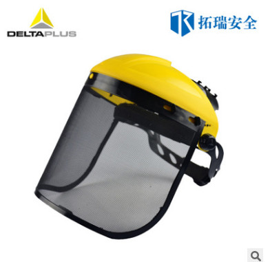 正品代尔塔101306电焊防护面罩 网格头箍式 防飞屑面屏防冲击促销图3