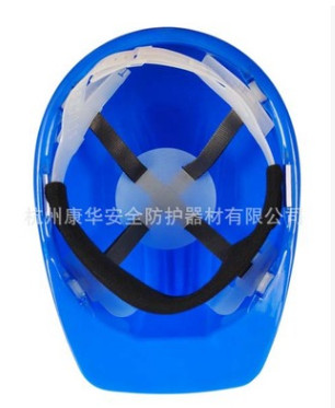 PE安全帽 工地矿工头盔 齿条旋钮安全帽图2