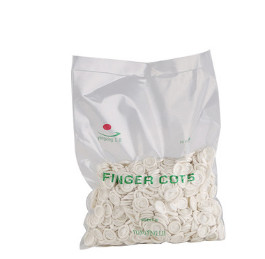 乳胶指套 一次性防护指套白色无粉尘手指套惠州劳保用品500g/包图3