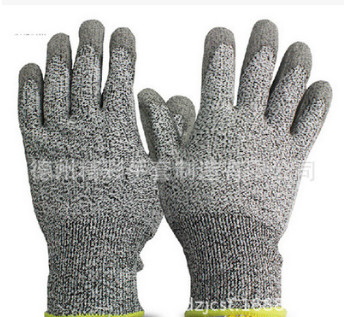 厂家生产PU加强指劳保手套 加密透气防护手套 耐油工地劳保手套