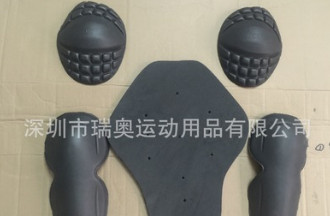 特价五件套摩托车赛车服内置软护具 EVA通用护肩 护肘/膝 护背图2