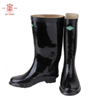 双安 耐酸碱雨靴 高筒水鞋 矿工工业耐酸绝缘长筒水鞋
