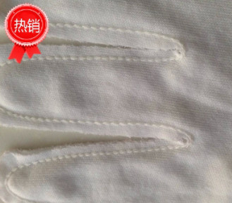 大量供应 全棉加厚棉毛5008手套布手套 工业耐磨防护白色作业手套图3