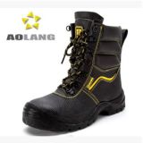 厂家直销 荔枝皮外贸棉靴 防砸放穿刺 奥朗A021