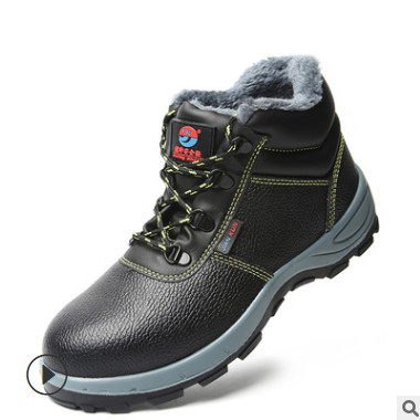 劳保鞋厂家直销防砸防刺穿牛皮鞋钢头鞋批发耐油酸碱高帮劳保鞋