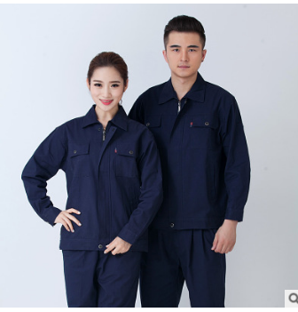 秋冬纯棉工作服套装男女长袖电焊工程劳保服车间厂服定做防烫工装图2