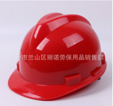 加厚高强度PE国标V型安全帽 防锤防砸安全帽工地劳保安全帽图2