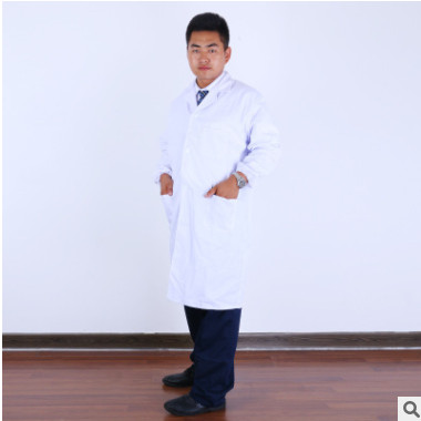 厂家直销白大褂 男士实验室定制工作服 普通工作服装 医生护士服