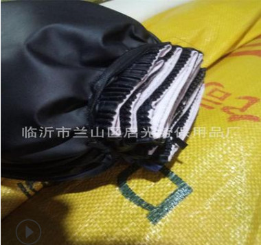 自产自销pu皮革套袖防水防油杂色混发食品厂屠宰场专用皮革套袖图3