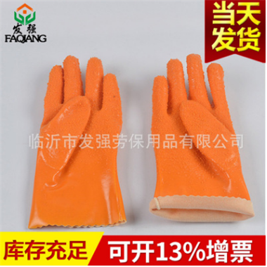 岩浪628L止滑耐油镀锌专用手套 pvc耐酸碱工业手套 工作防护手套图3