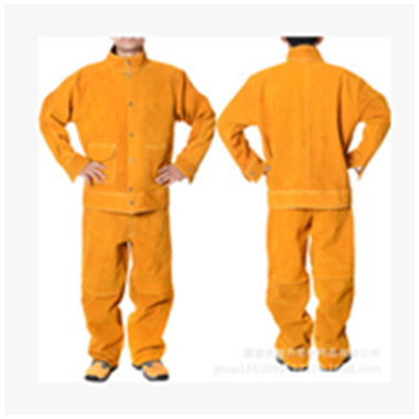 厂家批发直销牛皮电焊服 纯皮套装焊工服 焊接劳保工作电焊服图3