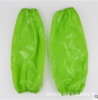 自产自销 pvc防水套袖 防水防油耐酸碱牛筋套袖 多色劳保袖套图3