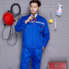 厂家新款牛仔春秋工作装 安保服 工厂车间工作制服保洁服现货批发