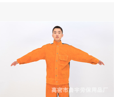 可定制牛皮电焊防护服 焊接工作服 氩弧焊焊衣工作服 直销焊工服图3