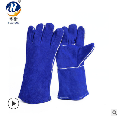 牛二层皮电焊专用手套 耐高温耐磨劳保工作手套 电工专用手套批发