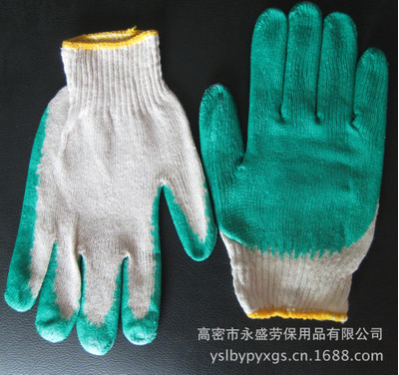 乳胶手套 平板涂胶 起皱 针织手套 安全防护 耐磨