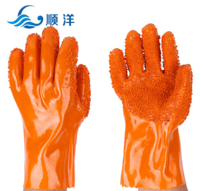 厂家直销 止滑手套 浸塑手套 止滑颗粒物防滑耐油耐酸防滑工作劳
