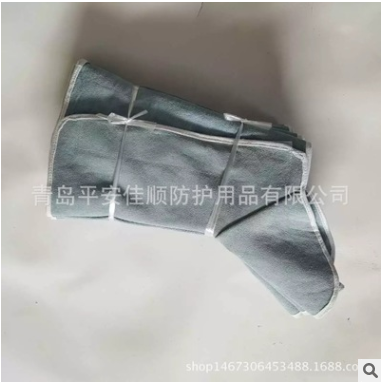 厂家直销 牛皮护脚 加长焊工脚套防护 防风防尘护脚 电焊护脚罩图2
